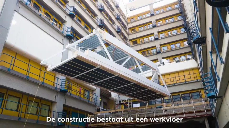 Loopbrug LUMC, Dijkstaal